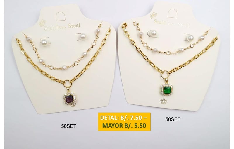 2 CADENAS PRENDAS DE ACERO