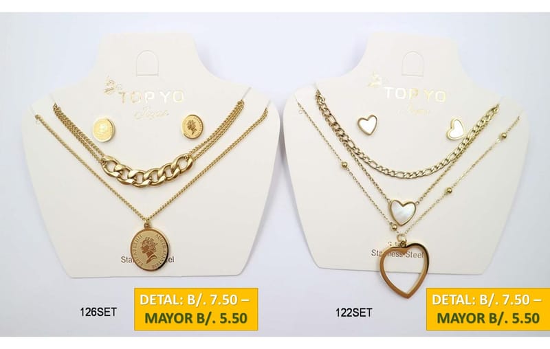 2 CADENAS PRENDAS DE ACERO