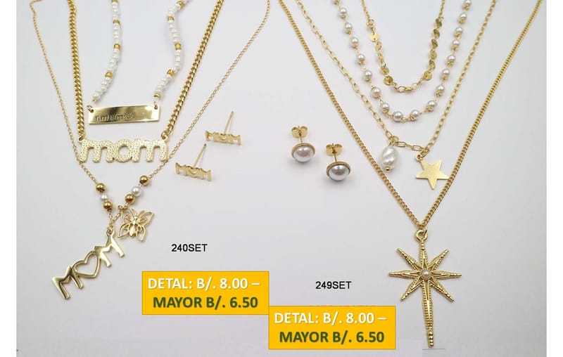 2 CADENAS PRENDAS DE ACERO