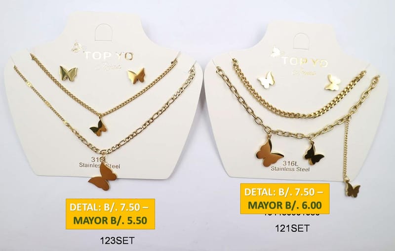 2 CADENAS PRENDAS DE ACERO