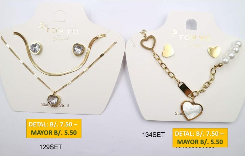 2 CADENAS PRENDAS DE ACERO