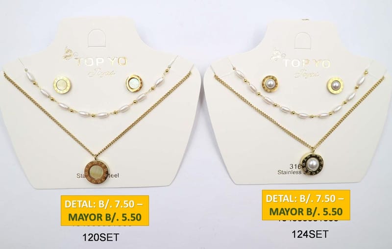 2 CADENAS PRENDAS DE ACERO