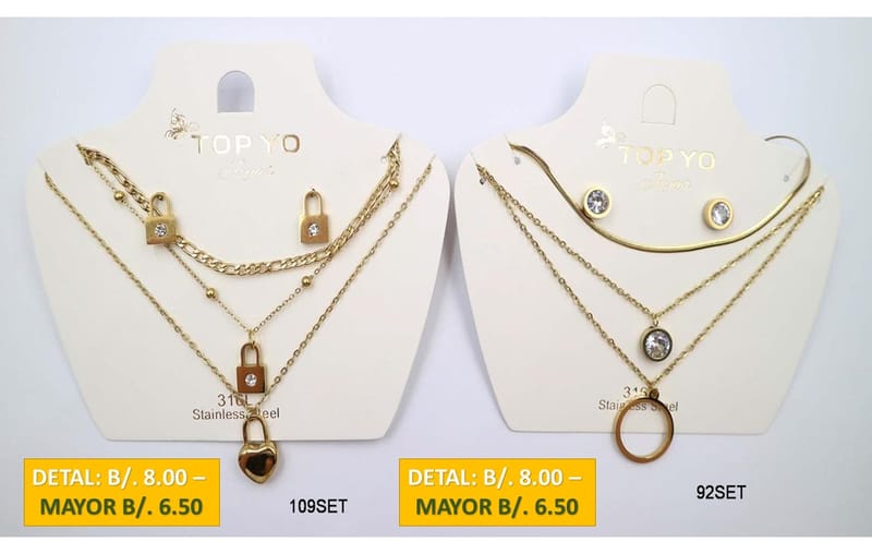 2 CADENAS PRENDAS DE ACERO