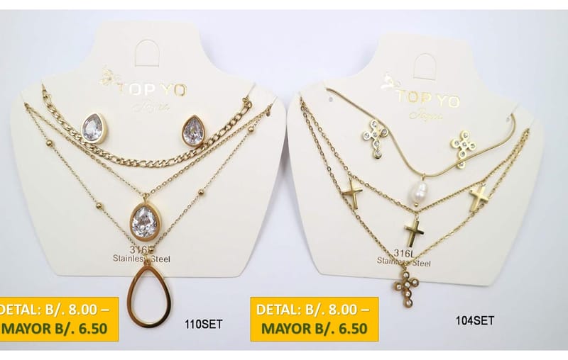 2 CADENAS PRENDAS DE ACERO