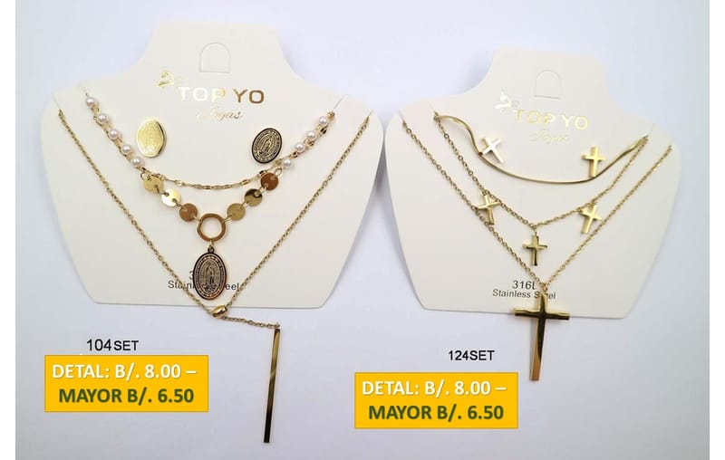 2 CADENAS PRENDAS DE ACERO