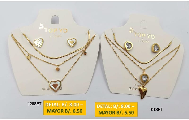 2 CADENAS PRENDAS DE ACERO