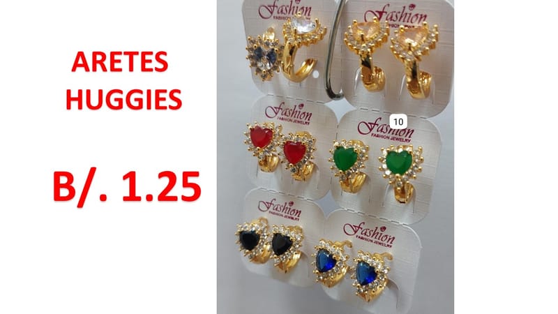 aretes acero huggies