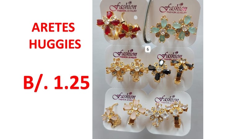 aretes acero huggies