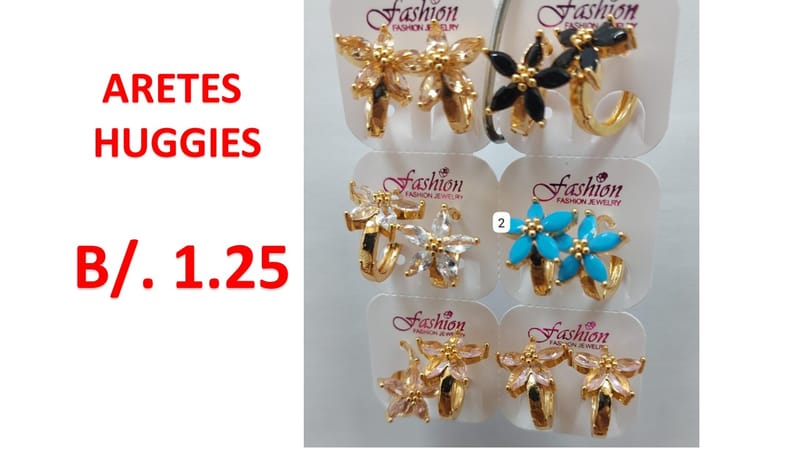 aretes acero huggies