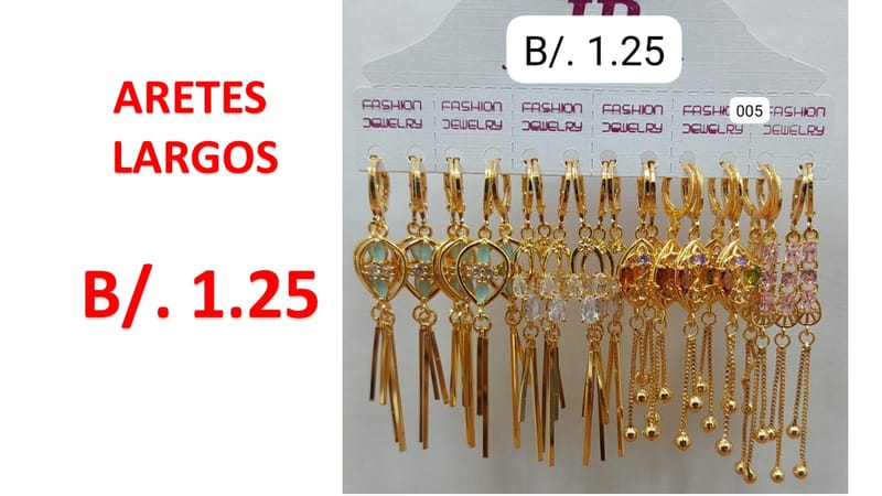 ARETES LARGOS ACERO