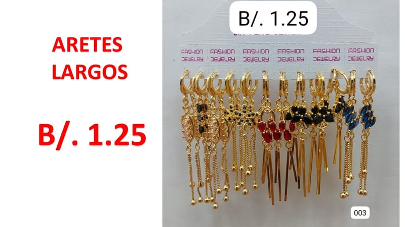 ARETES LARGOS ACERO