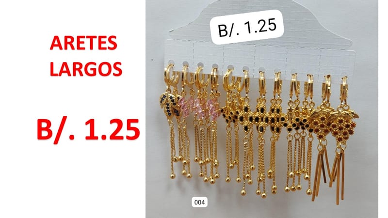 ARETES LARGOS ACERO