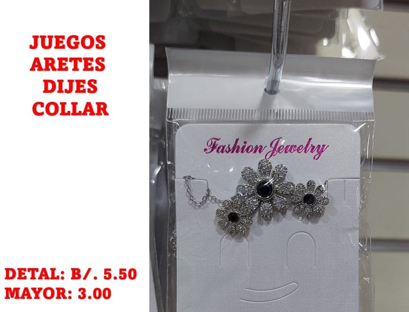 prendas juego dije aretes y collar