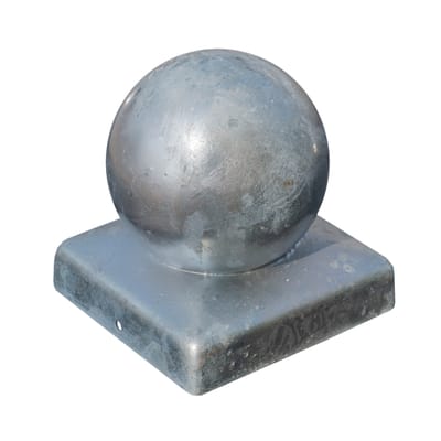 Metall-Pfostenabschluß mit Kugel