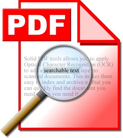 OCR Searchable PDFs