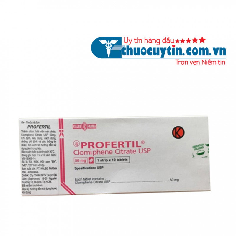 Thuốc Profertil 50mg tăng cường chất lượng tinh trùng