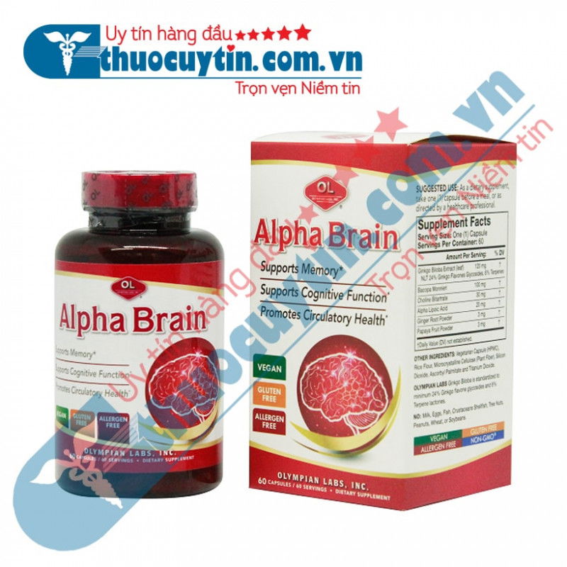 Alpha brain tăng cường tuần hoàn máu não