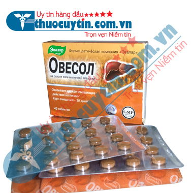 Thuốc bổ gan Ovesol Evalar hộp 40 viên chính hãng