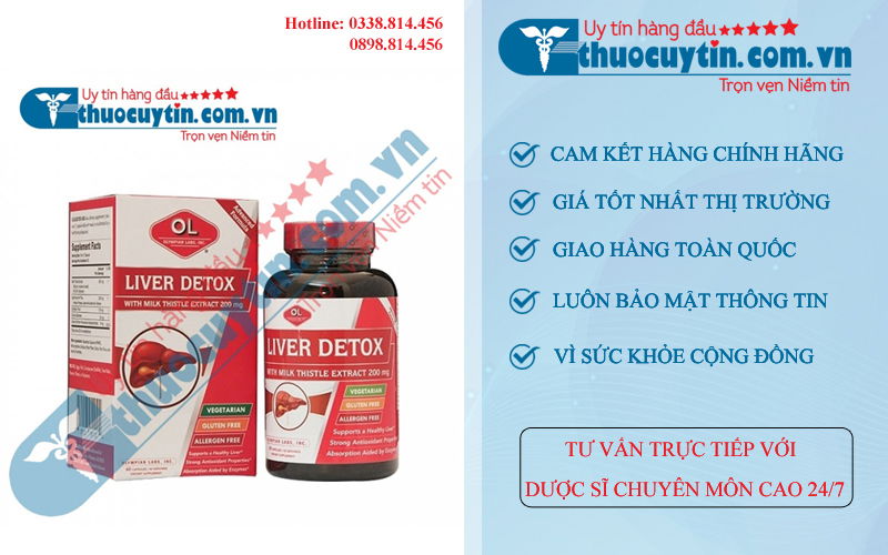 Viên uống giải độc gan Liver Detox chính hãng