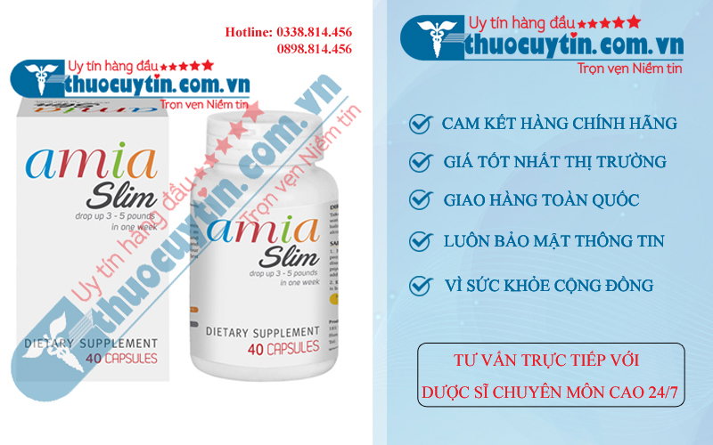 Mua Amia slim chính hãng ở đâu giá bao nhiêu?