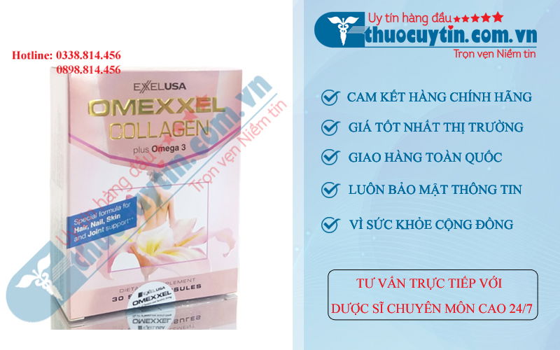 Viên uống Omexxel Collagen chính hãng mỹ