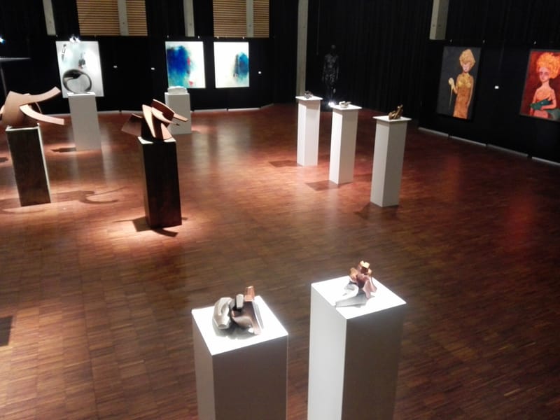 "Evenwicht" : tentoonstelling :  Beeldhouw- & Schilderkunst