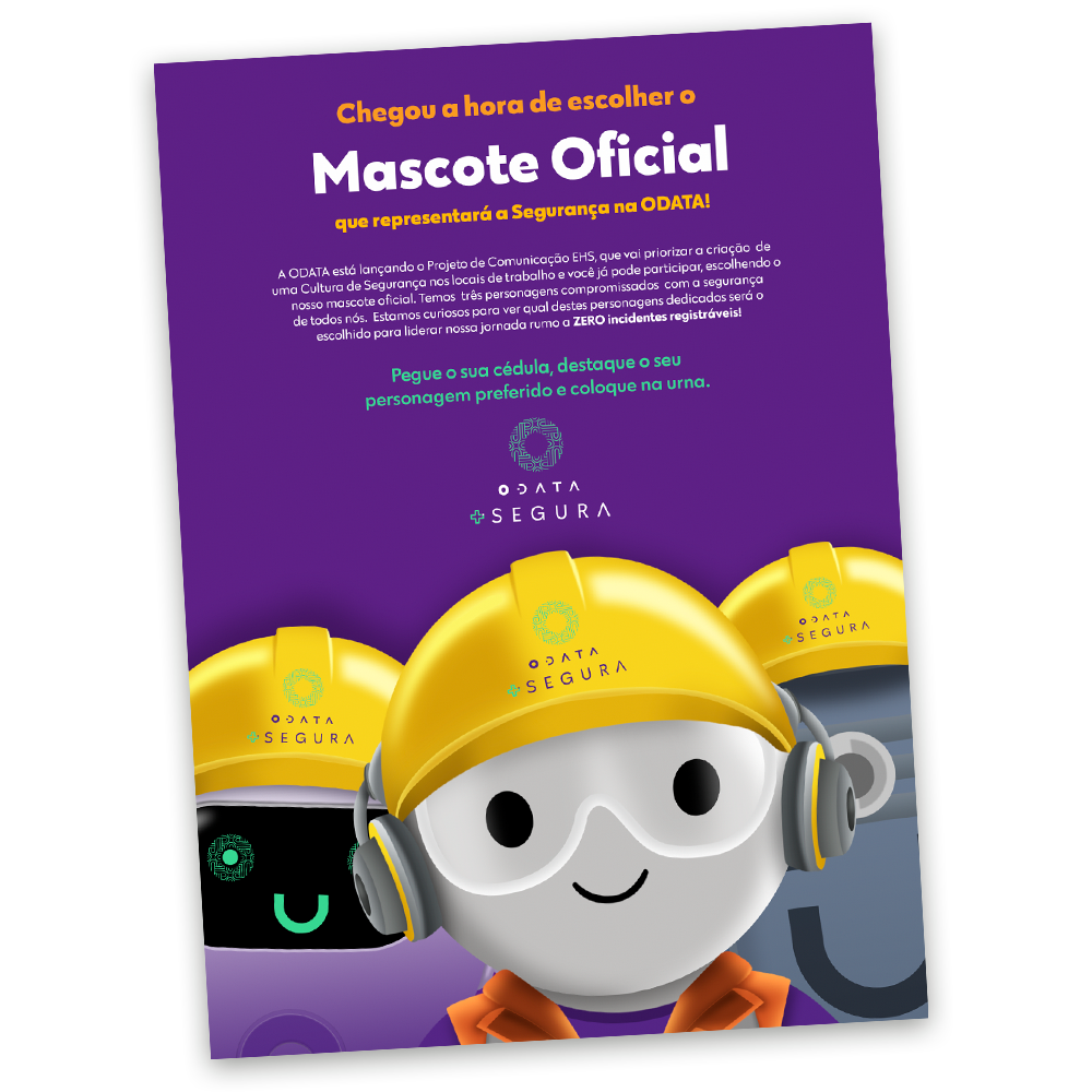 Criação de mascotes para concurso e peças on e offline da campanha