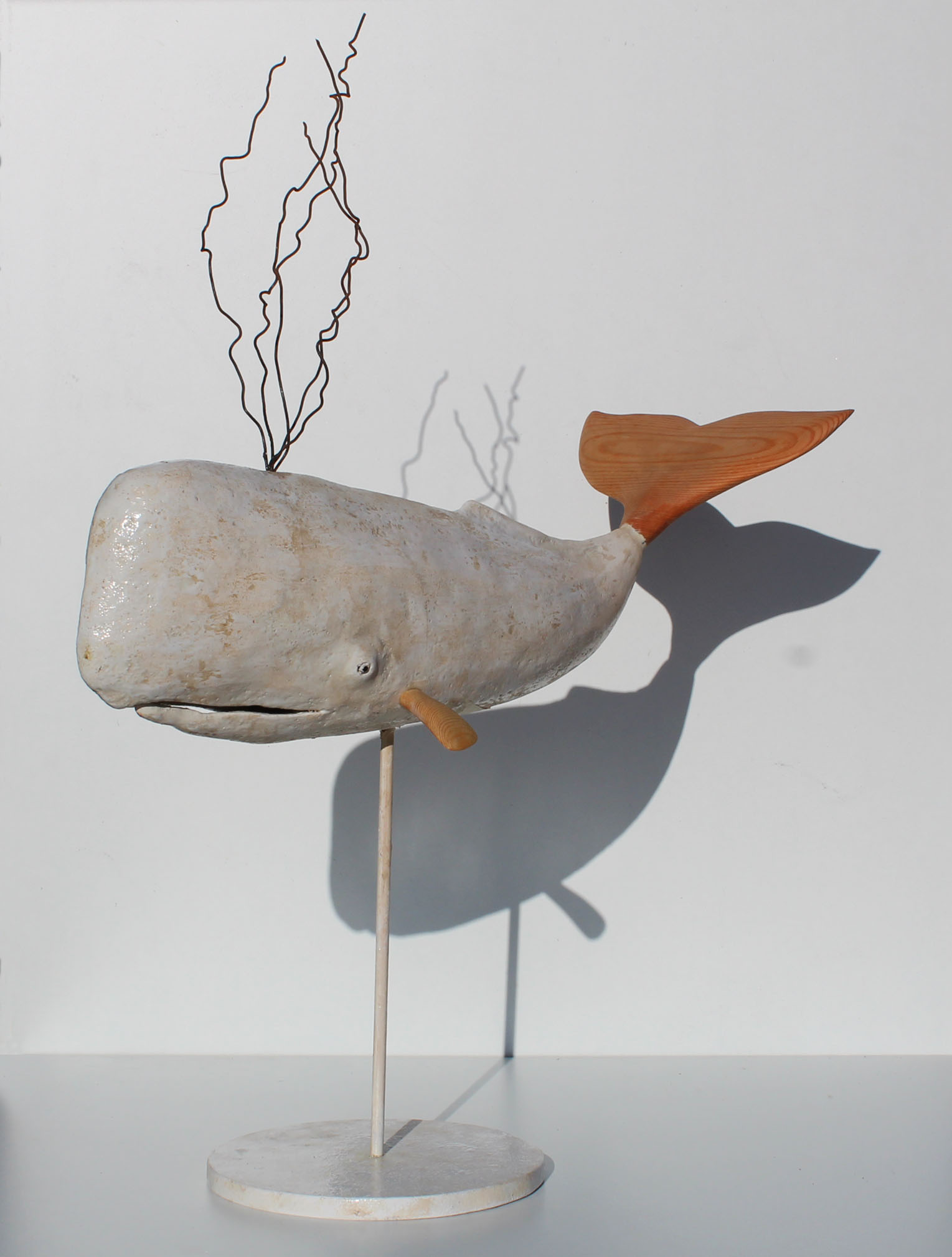 MOBY DICK - Wood and ceramic 2021