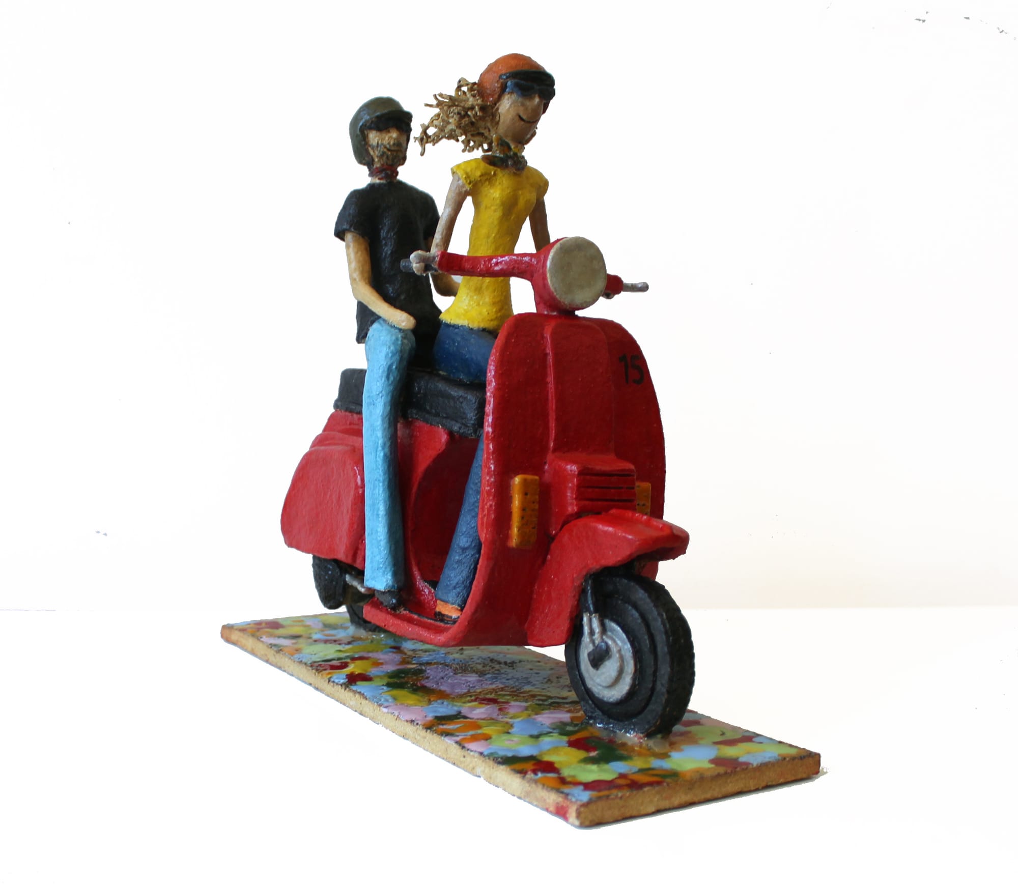 PAREJA EN VESPA