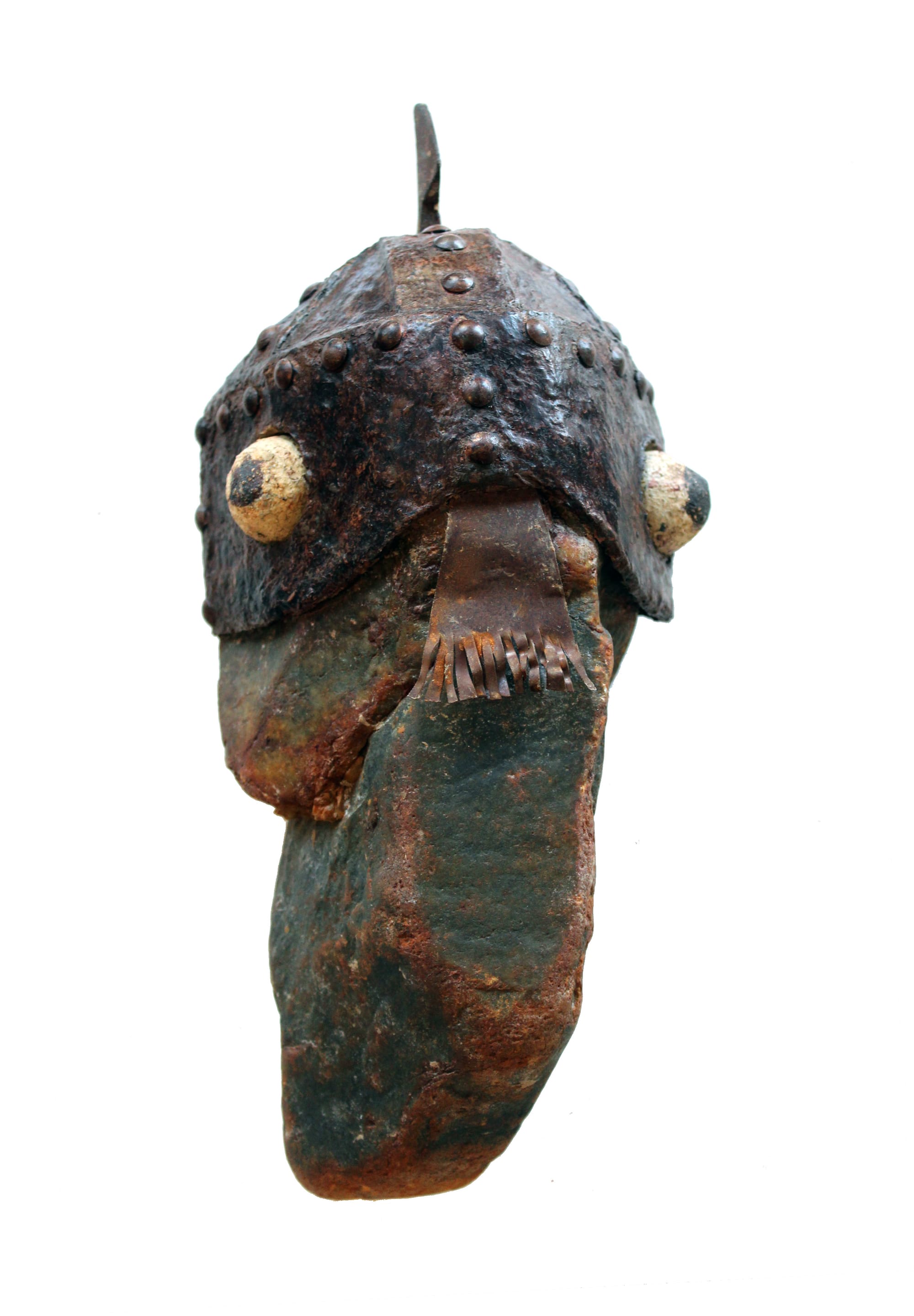 CAPTAIN MOOKA - Stone, papier-mâché and metal pieces 2024 35cm 19cm 14cm