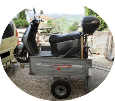Remorque  pour transporter le scooter