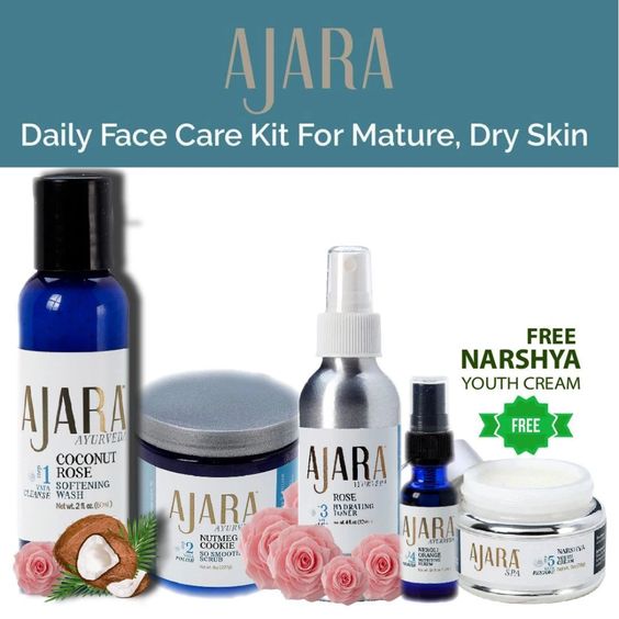 Ajara Daily Face Care Kit for Mature or Dry Skin