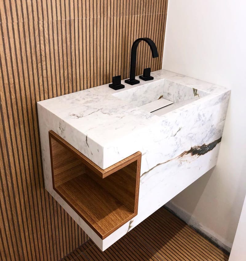 مغاسل رخام حوض واحد