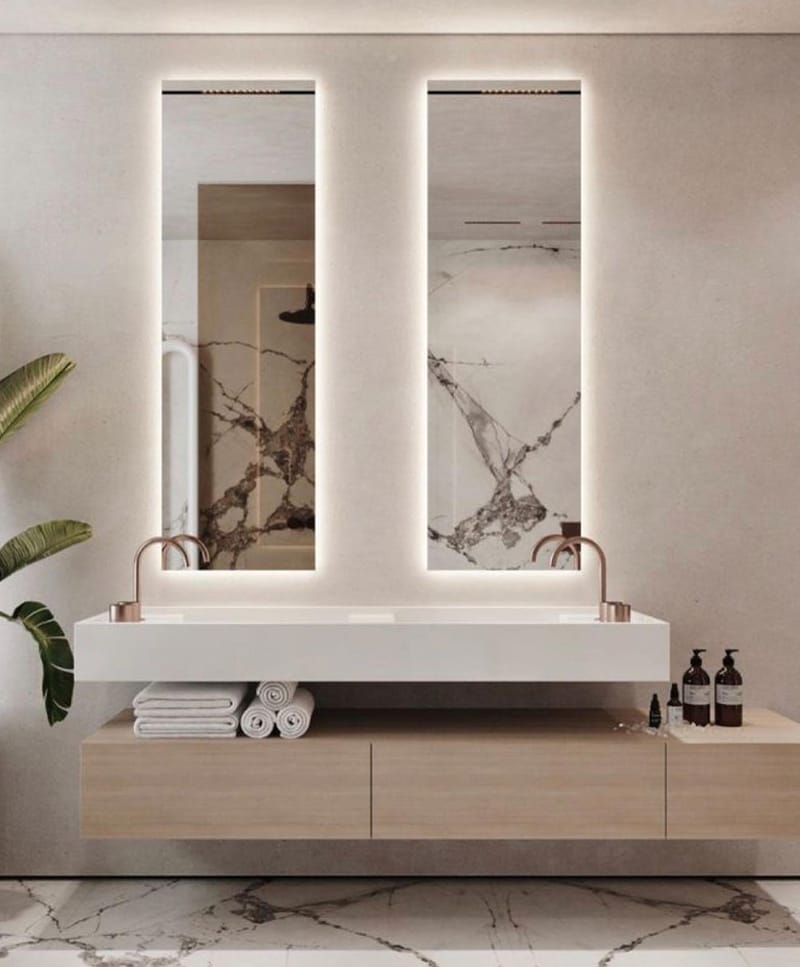 مغاسل بوحدات خشبية