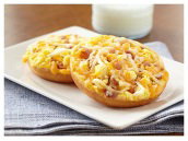 Bacon Egg Cheese Stuffed Bagel