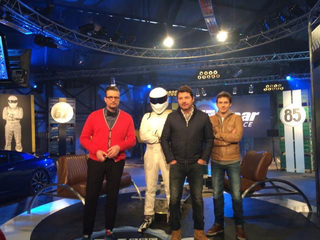 Plateau Top Gear avec les animateurs de l'émission