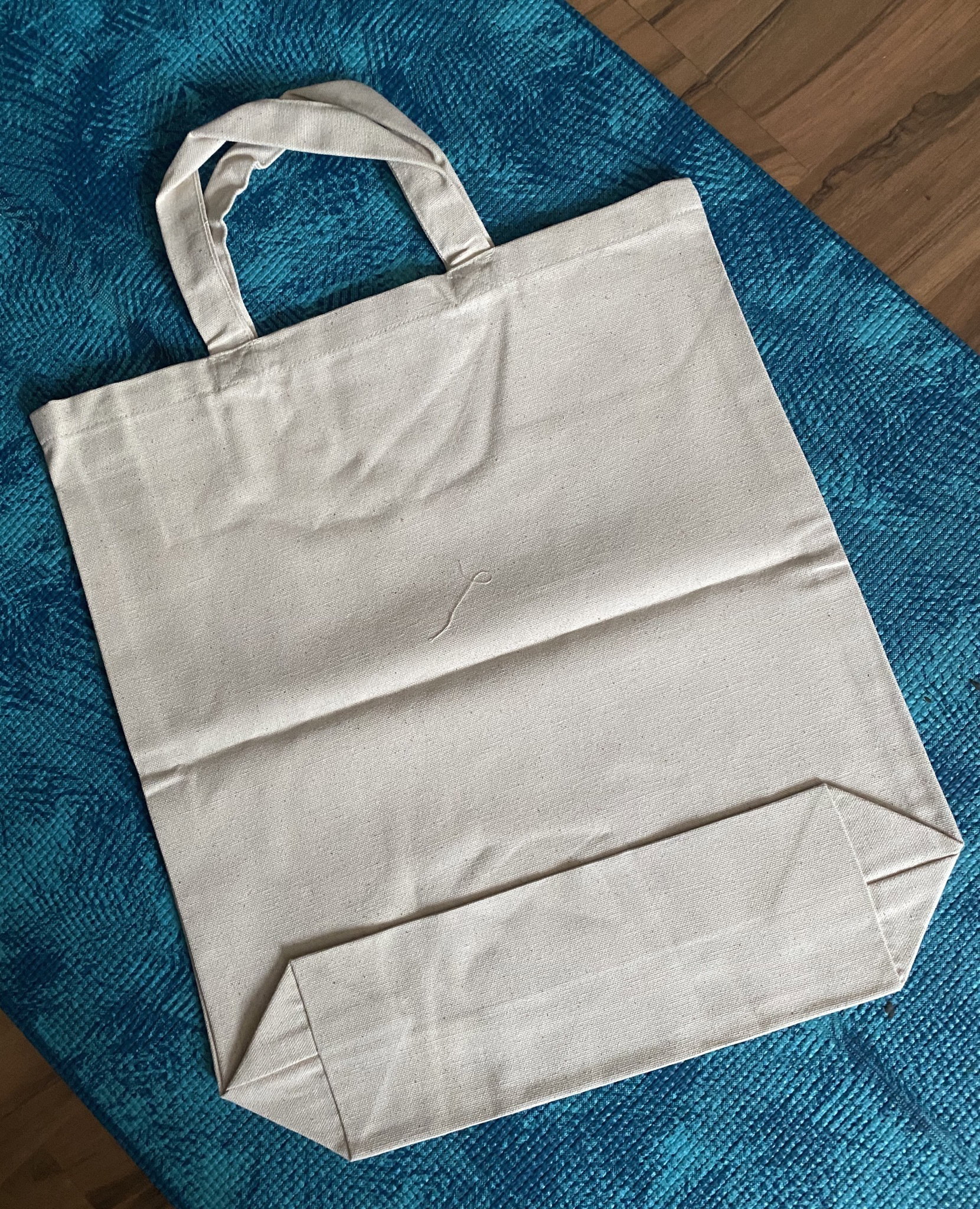 Large shopping bag with base (vertical)