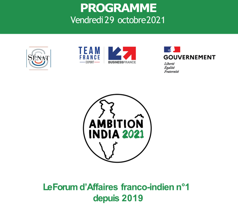 BFM Business, partenaire d'AMBITION INDIA 2021 au Sénat