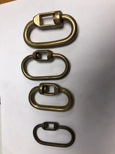 Moschettoni ottone a vite