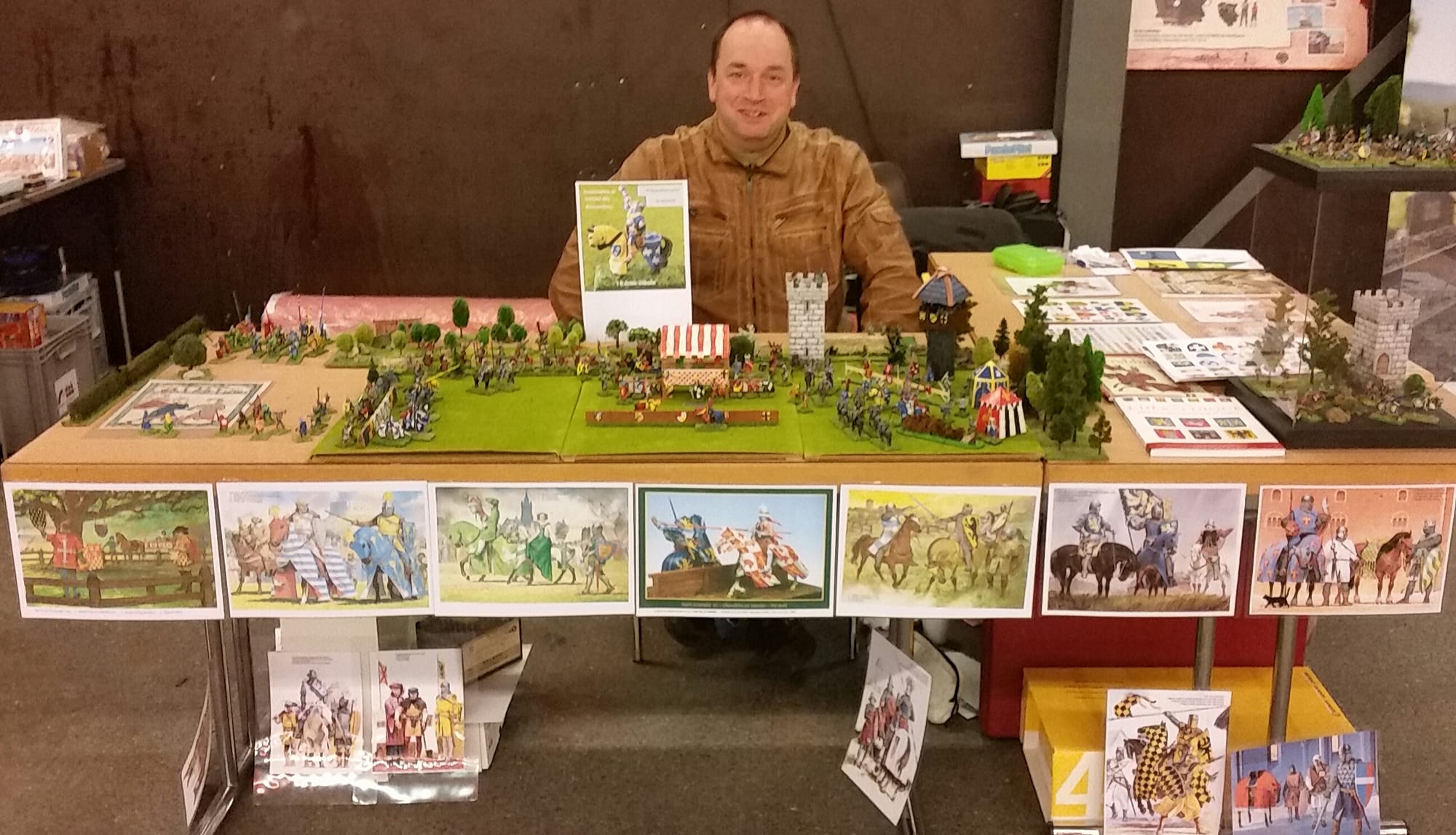 Membres de l'association et invités sur les stands