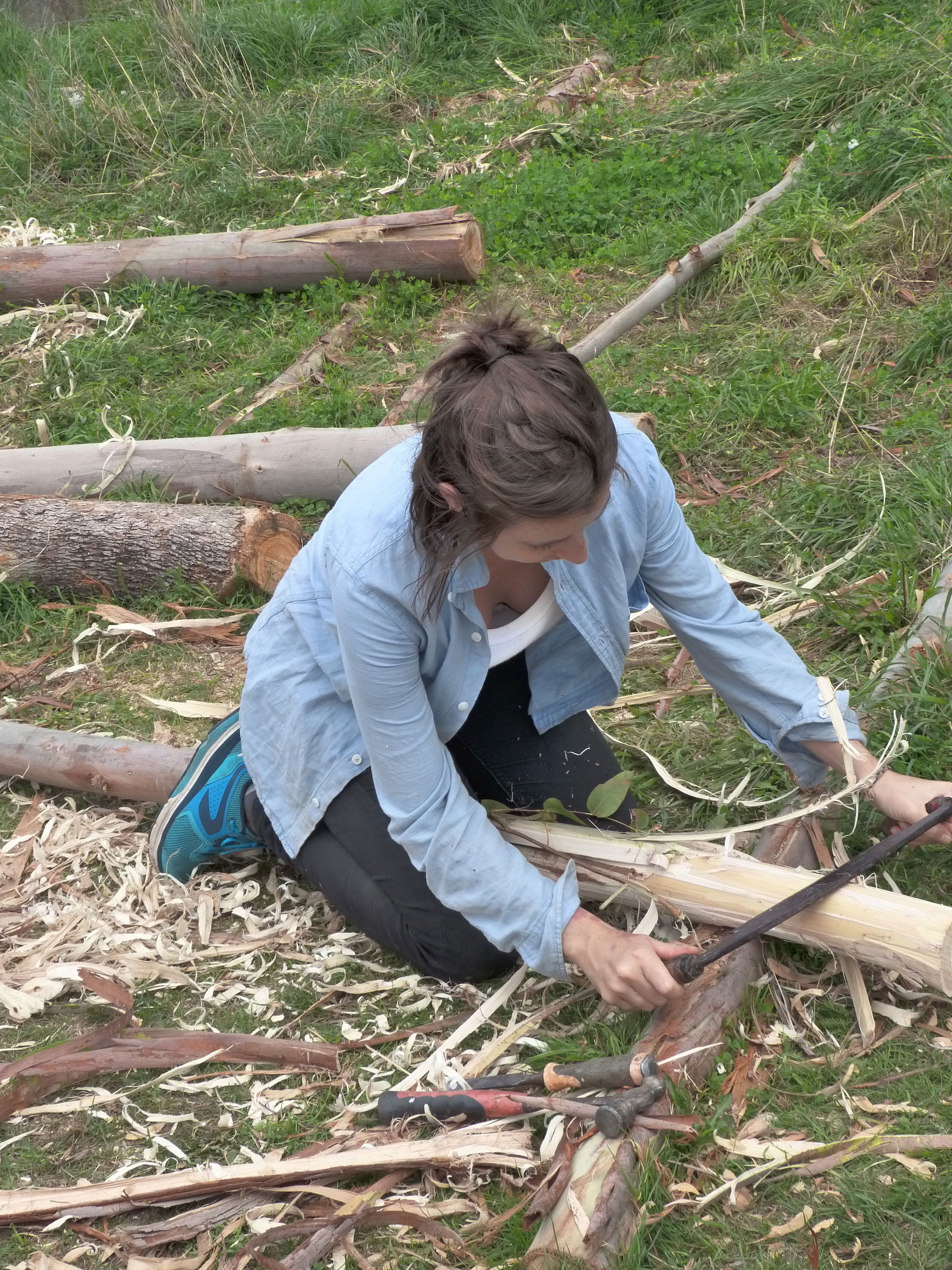 Hobbit House (4): From Trees to House Logs