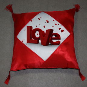 Square Velvet Pillow - Diamond shape image