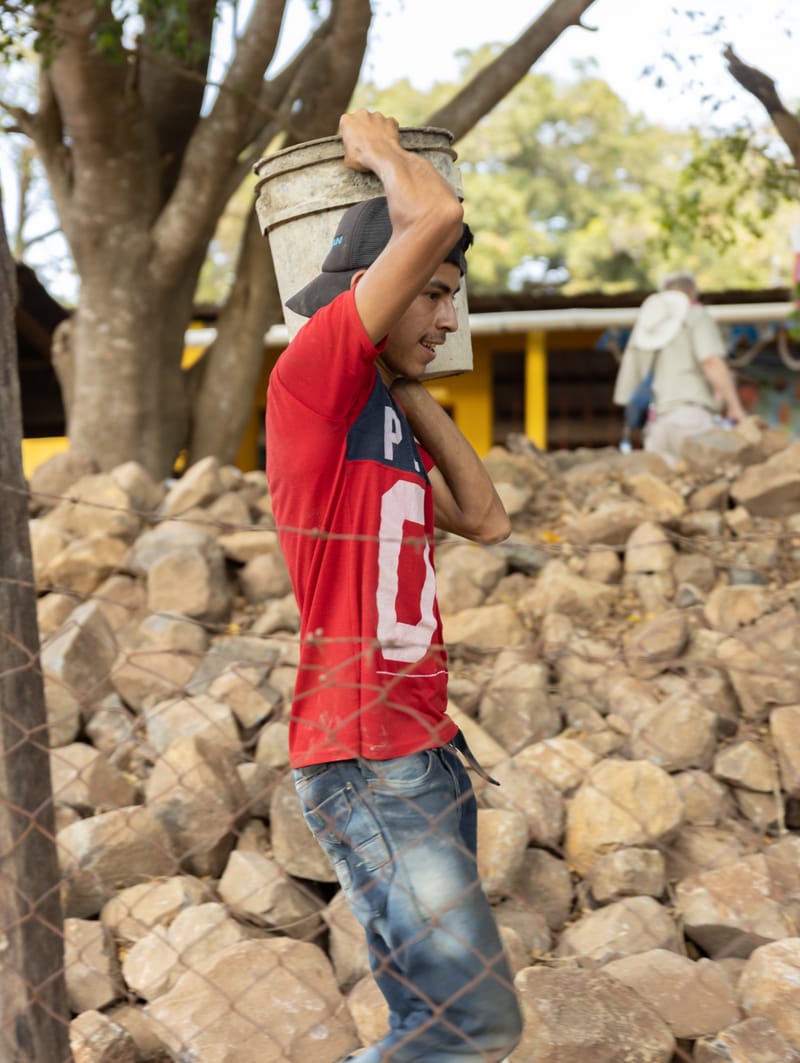 1. Legada a Chiquimulilla. Construcción del Muro de Contención en Guayabales