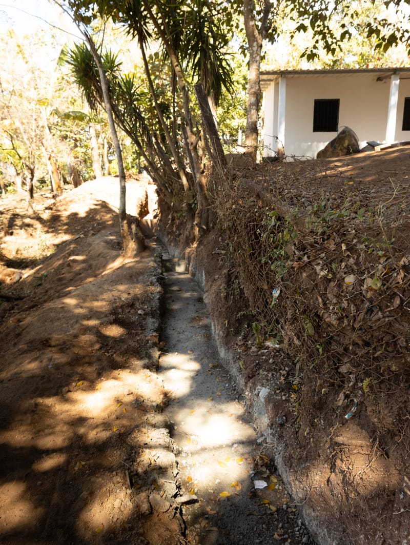 1. Legada a Chiquimulilla. Construcción del Muro de Contención en Guayabales