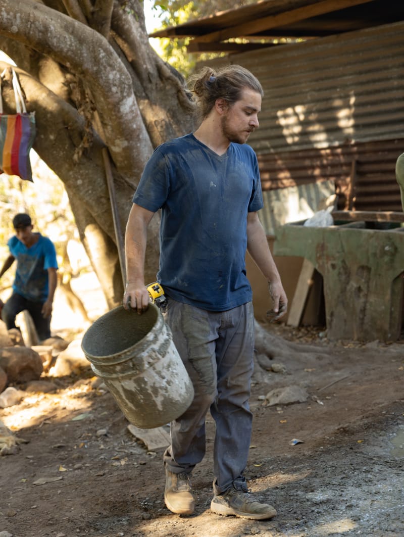 1. Legada a Chiquimulilla. Construcción del Muro de Contención en Guayabales