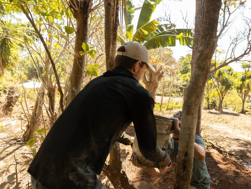 1. Legada a Chiquimulilla. Construcción del Muro de Contención en Guayabales