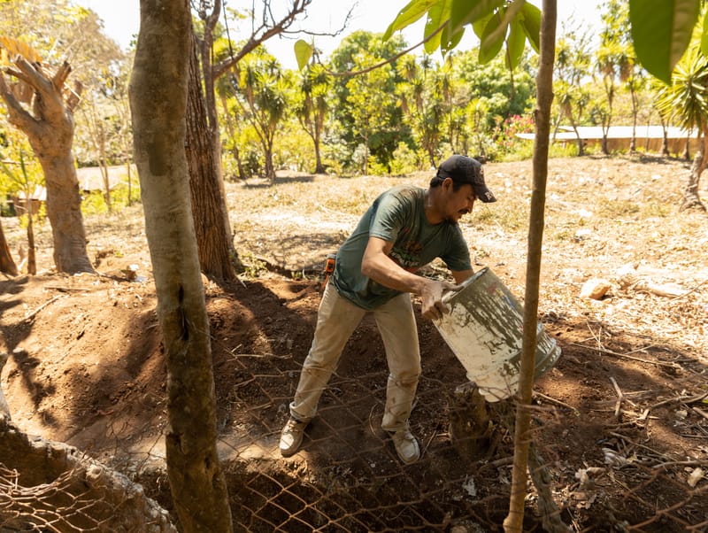 1. Legada a Chiquimulilla. Construcción del Muro de Contención en Guayabales
