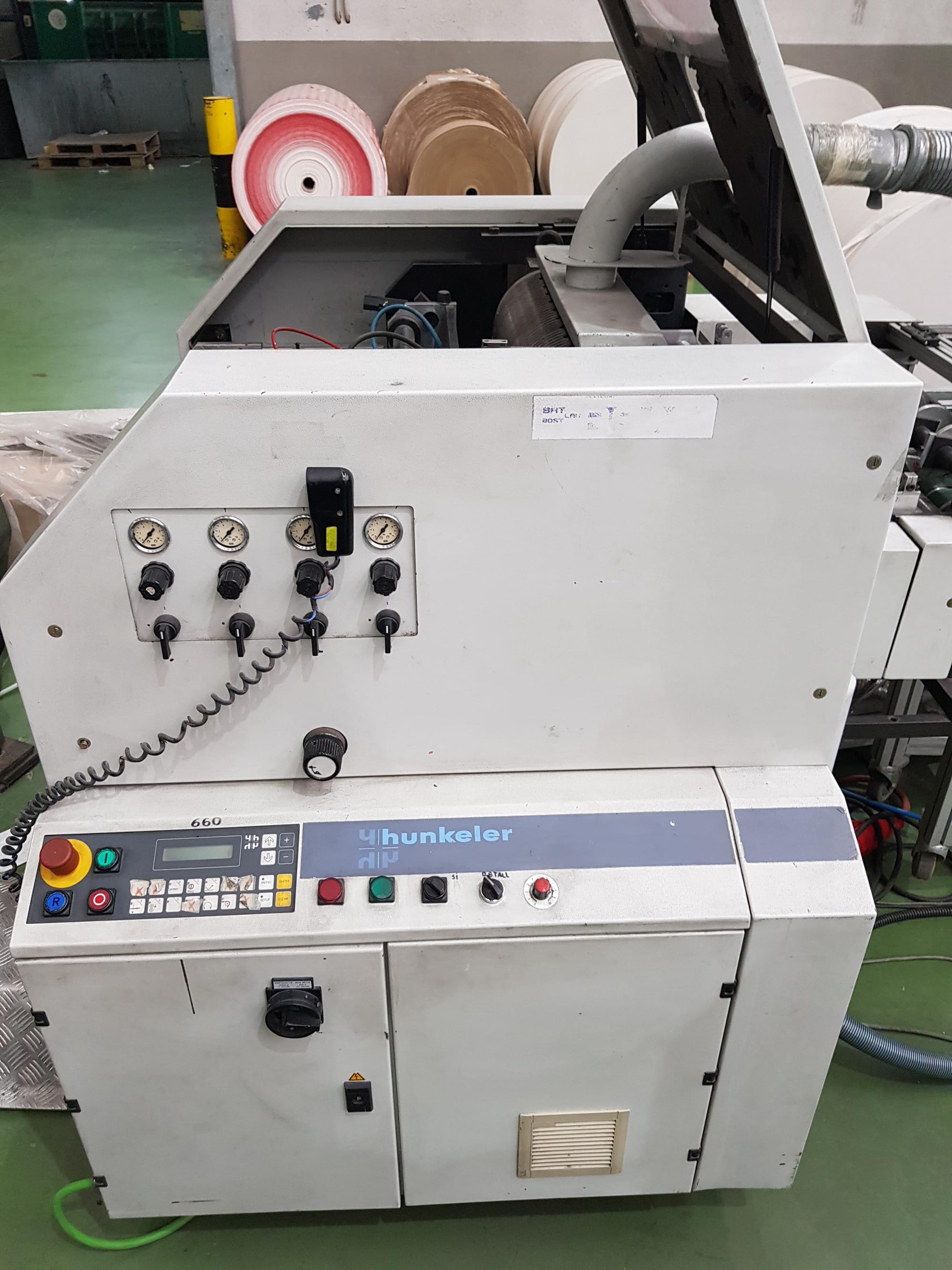 Hunkeler sheeter CMS520 with Unigraphica Ministack