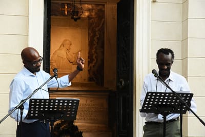 Di soglia in soglia: Ravenna e Senegal nel segno di Dante. Pap Khouma dà voce in wolof al I canto dell’Inferno.