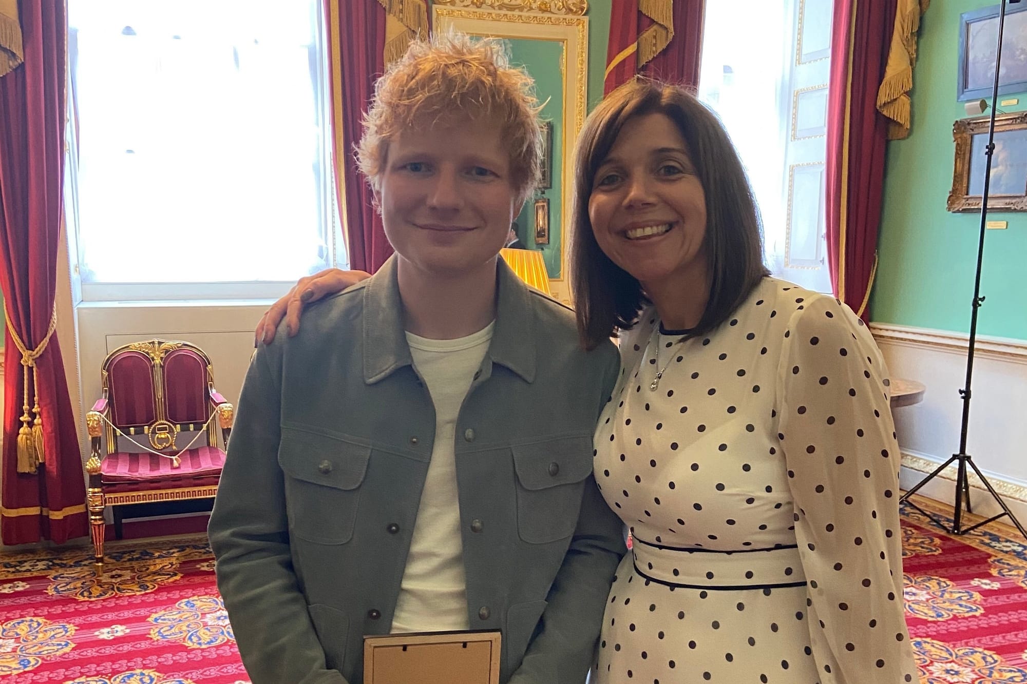 Miss Natalie Meets Ed Sheeran and Surprises pupils - Copy